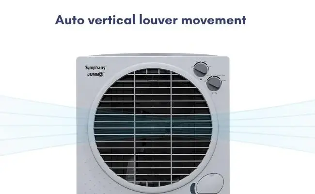 Automatic vertical louver movement powerful desert air cooler