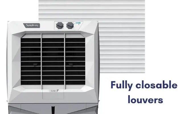 Fully Closable Louvers Desert Air Cooler