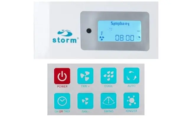 Tower Cooler with touch panel control for easy operation