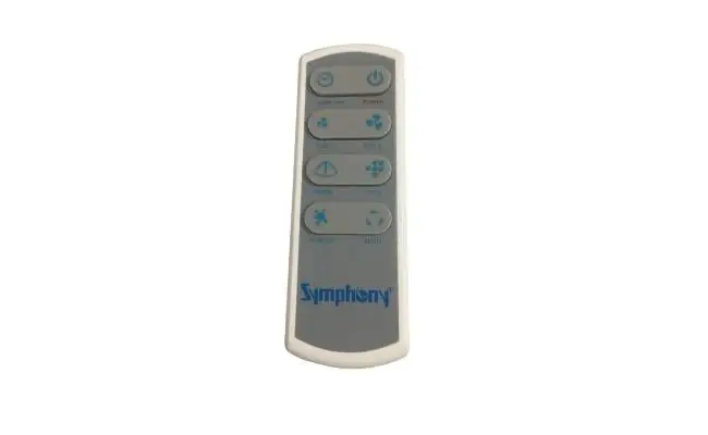 Full function remote control with on/off timer tower cooler
