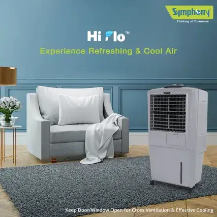 HiFlo 27 Air Cooler (27-litres) for Rooms with Powerful Air Throw