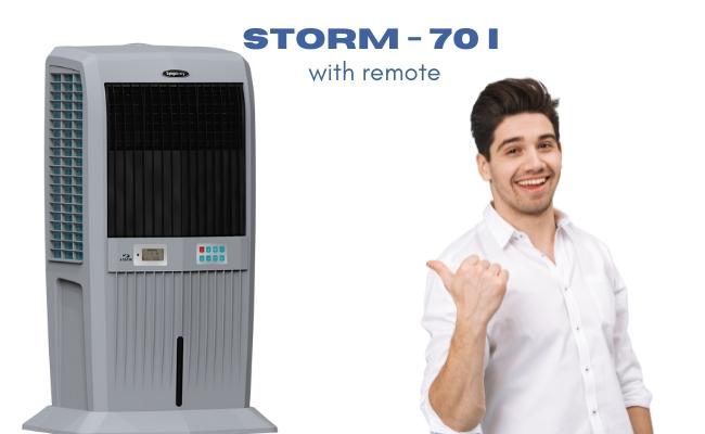 Storm 70 Litre Tower Air Cooler with remote