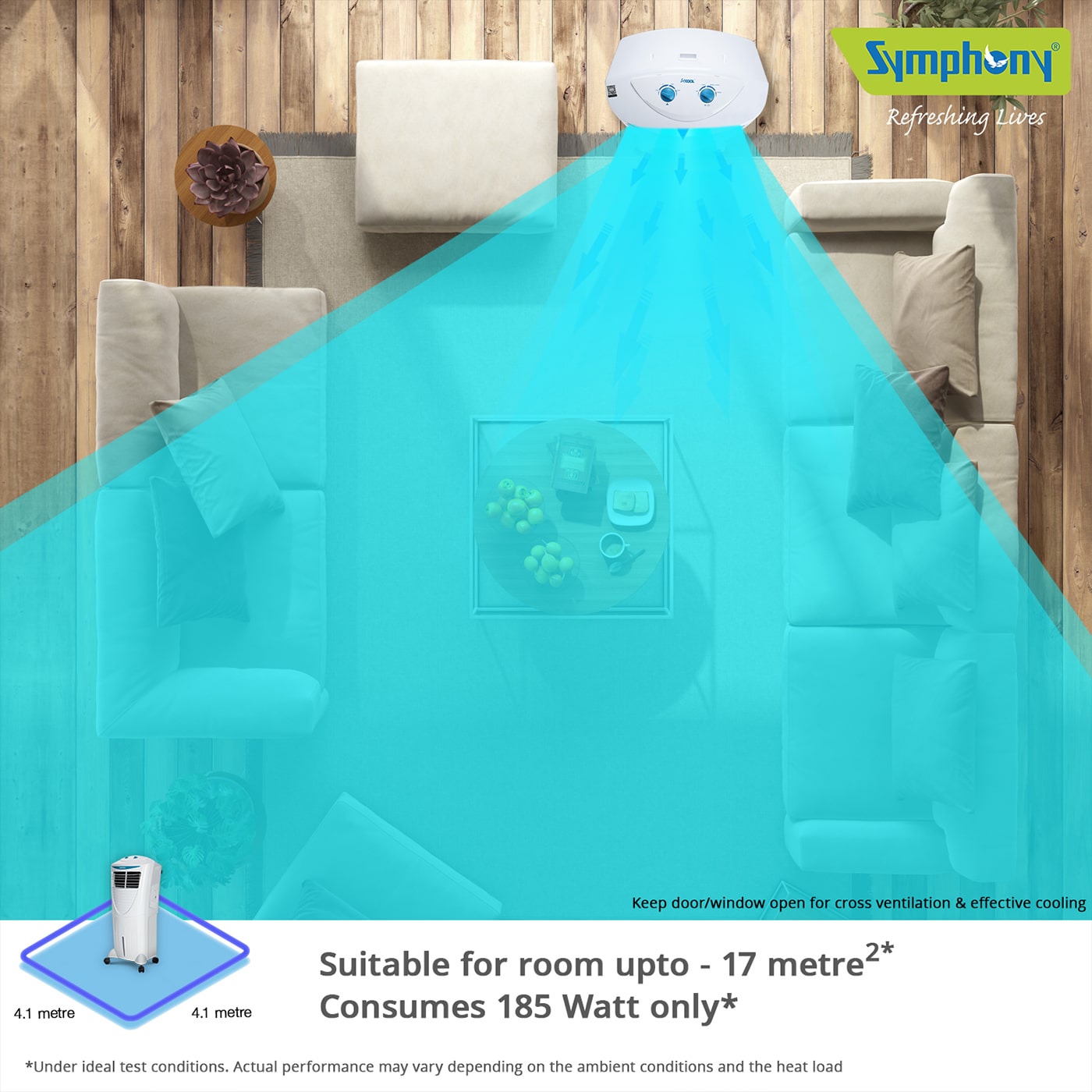 Room Air Cooler HiCool 45T Symphony Limited