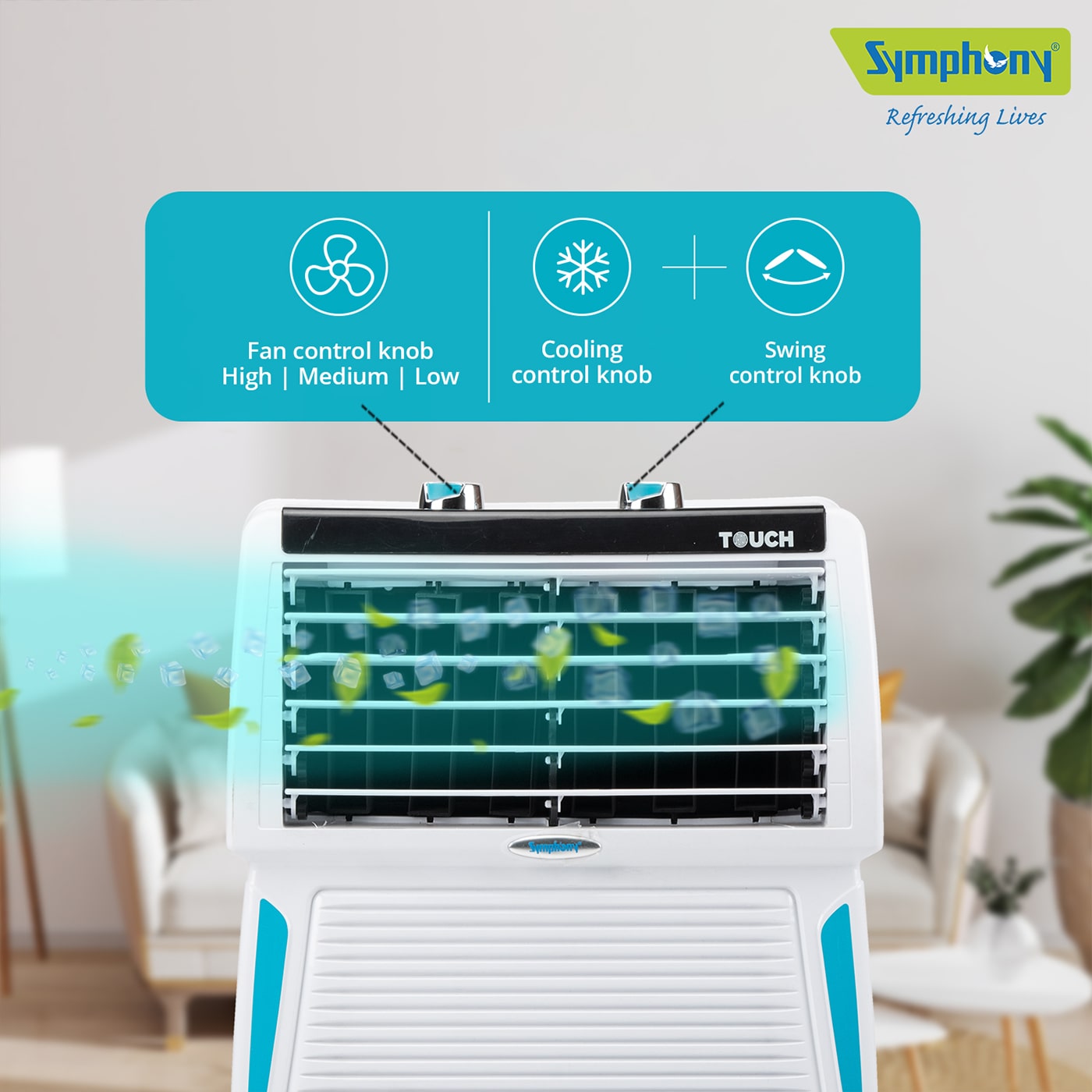 symphony touch 20 personal room air cooler 20 litres