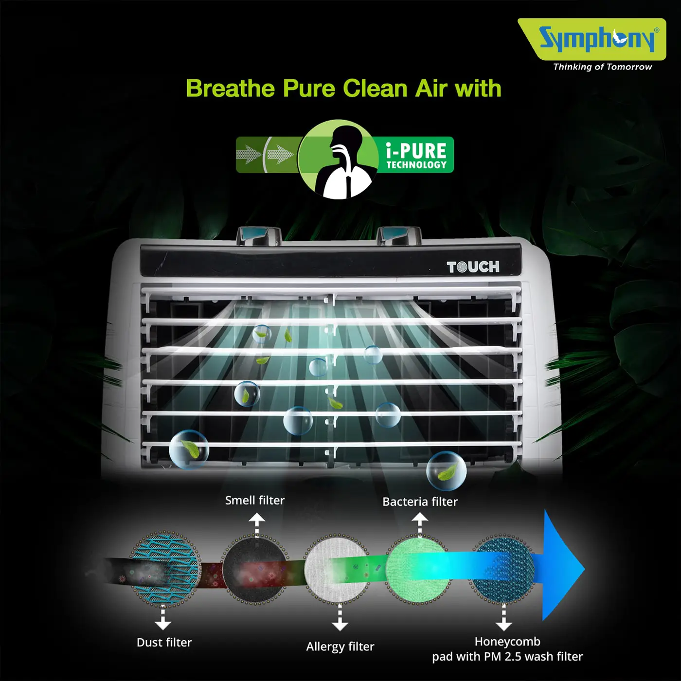 Touch 20 Litres Room Air Cooler