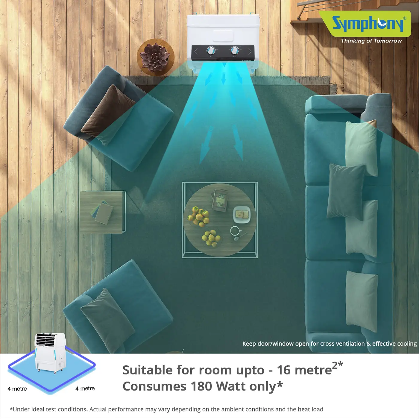 Touch 20 Litres Room Air Cooler