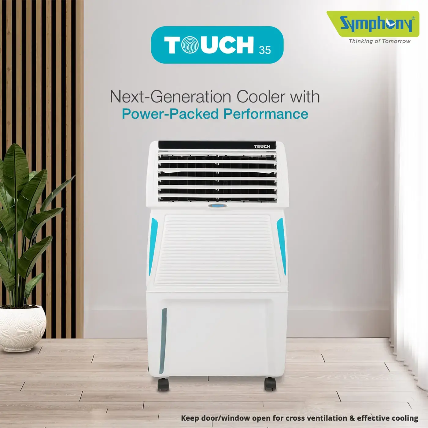 Touch 35L Personal Room Air Cooler for 195 Sqft. Medium Space