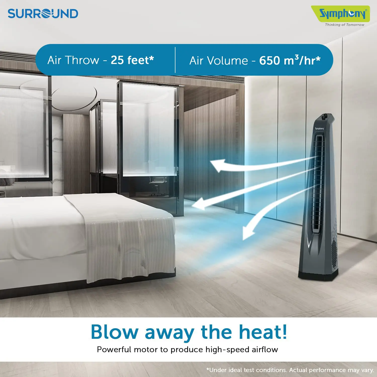 Tower Fan - Surround (Grey) Bladeless Cooling Fan