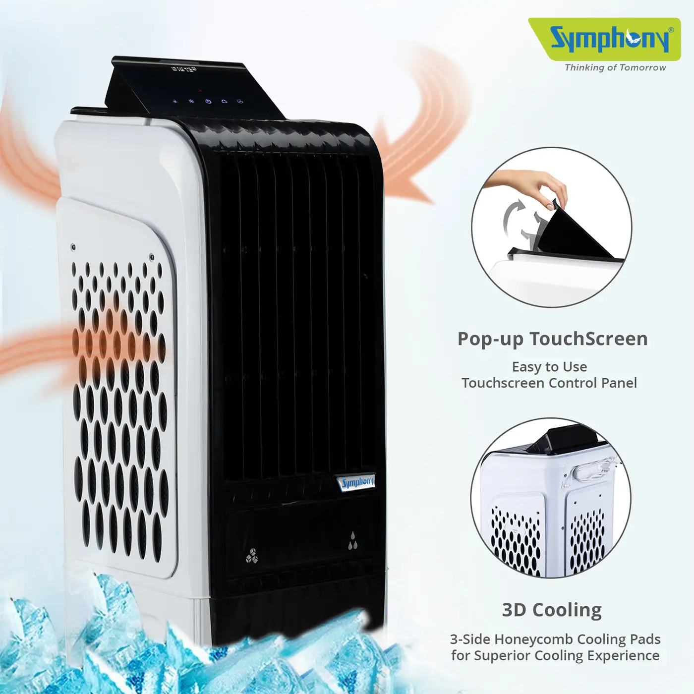 Portable Tower Personal Air Cooler Diet 3D 20i for Small Rooms