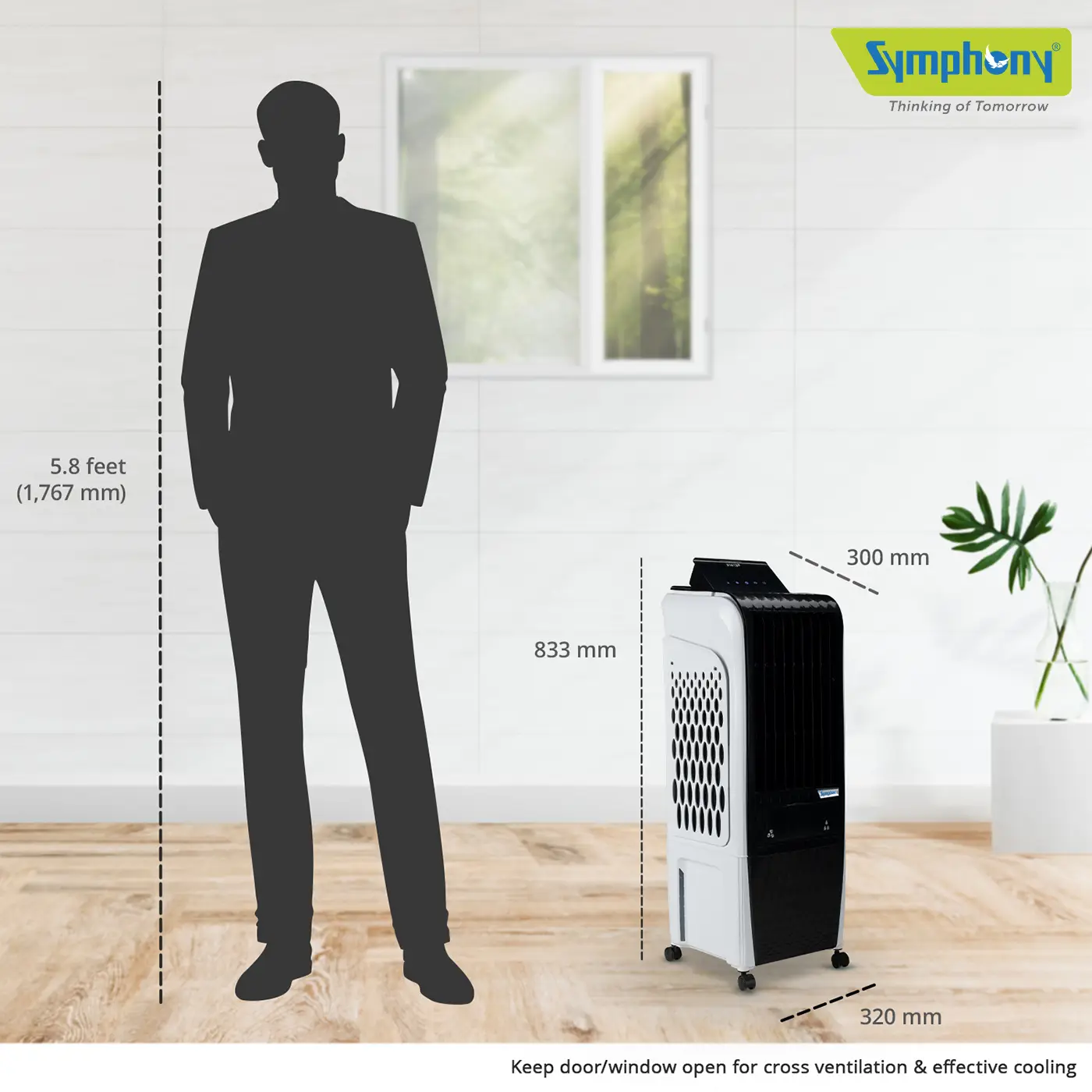 Portable Tower Personal Air Cooler Diet 3D 20i for Small Rooms