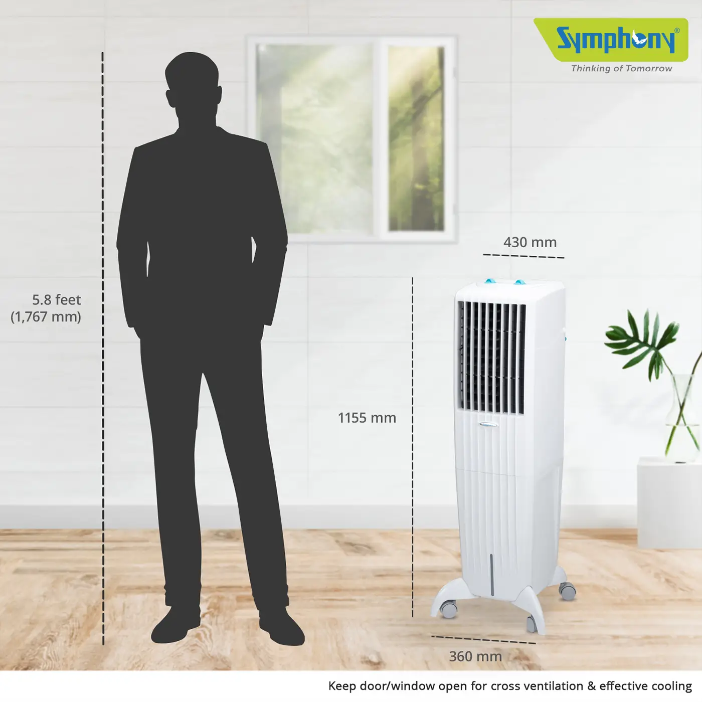 Diet 35T Tower Room Air Cooler 35-litres