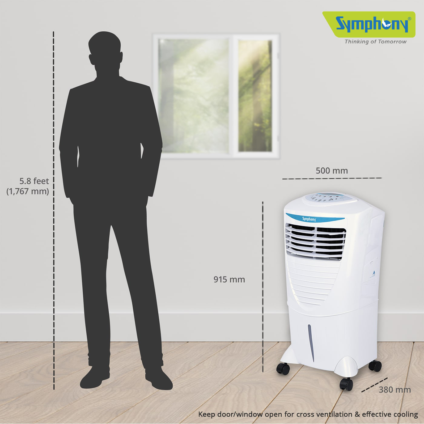 Personal Room Air Cooler Hi Cool i with 31L Capacity