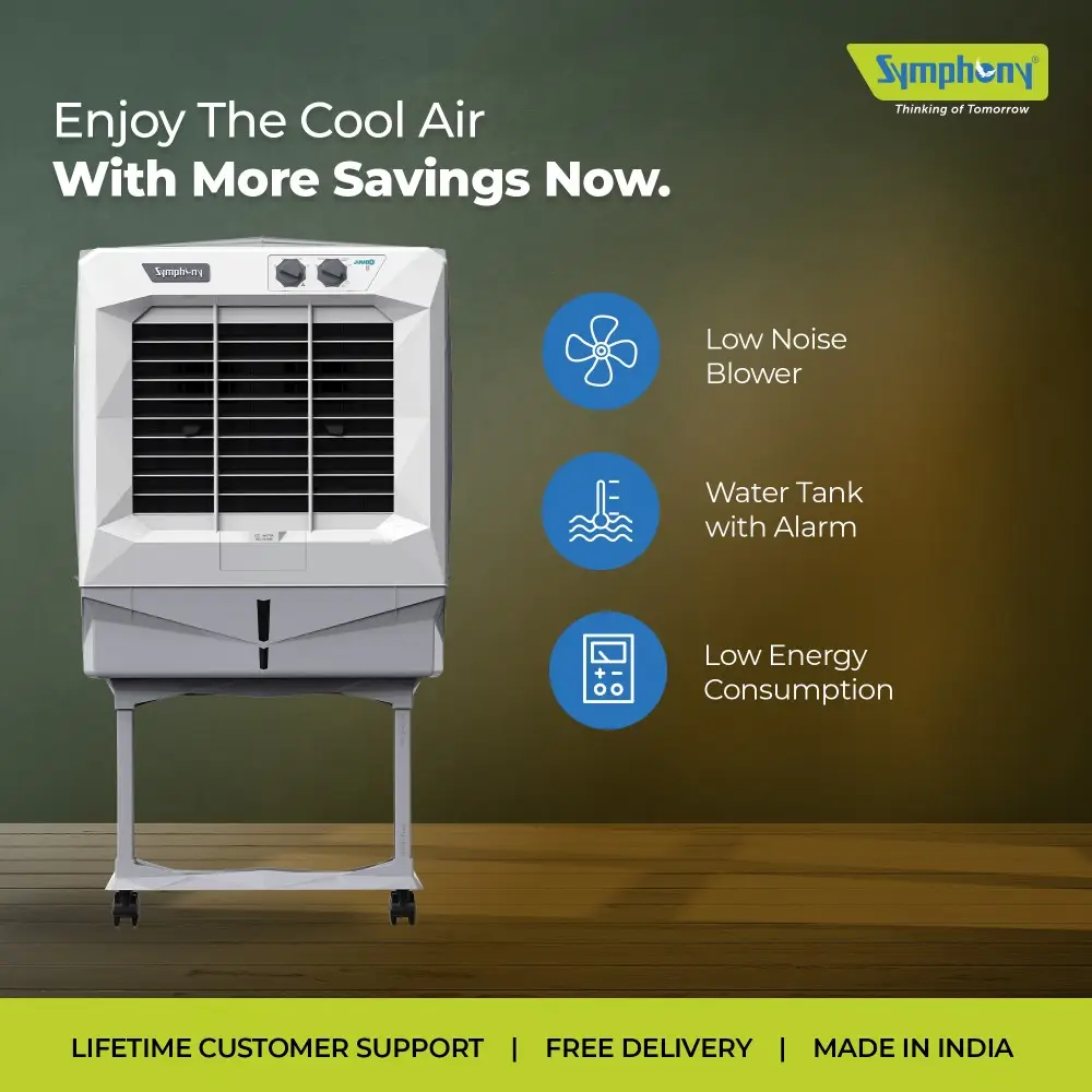 Jumbo 65 DB Desert Air Cooler (61-litres) for 300 Sqft.
