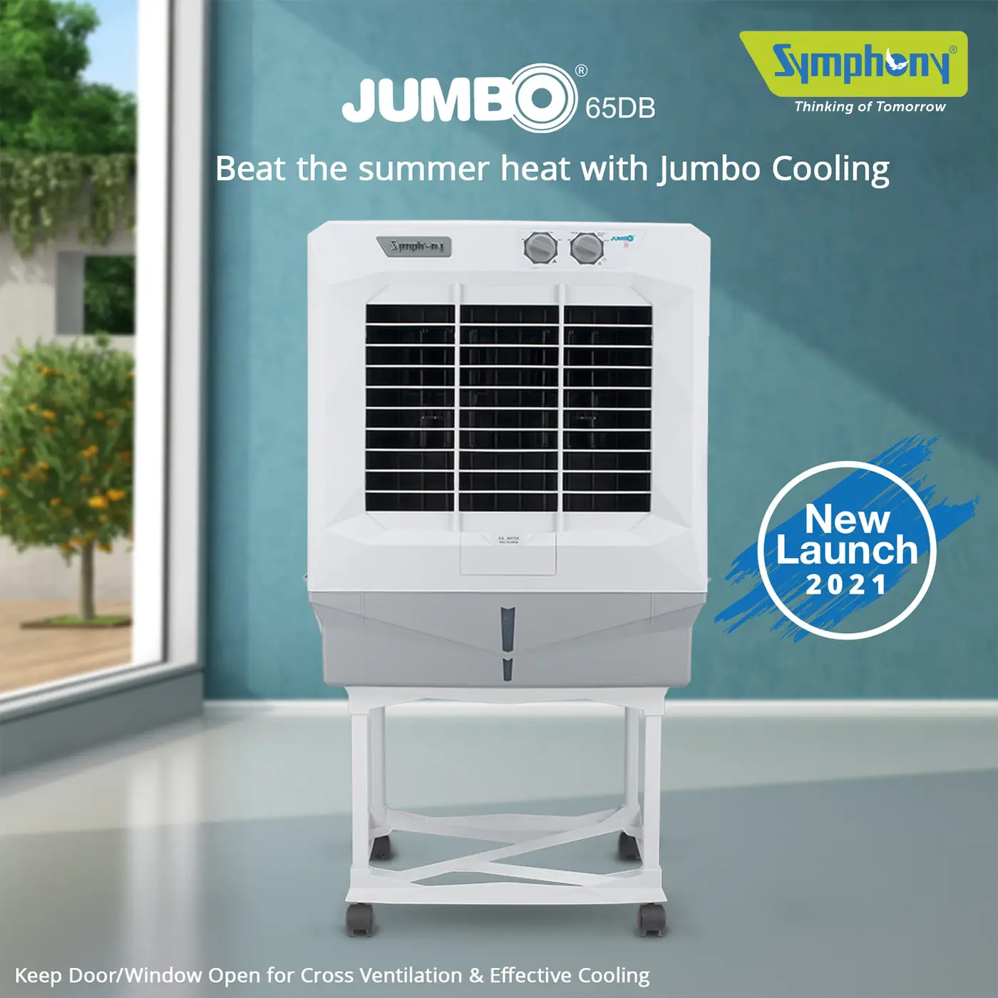 Jumbo 65 DB Desert Air Cooler (61-litres) for 300 Sqft.