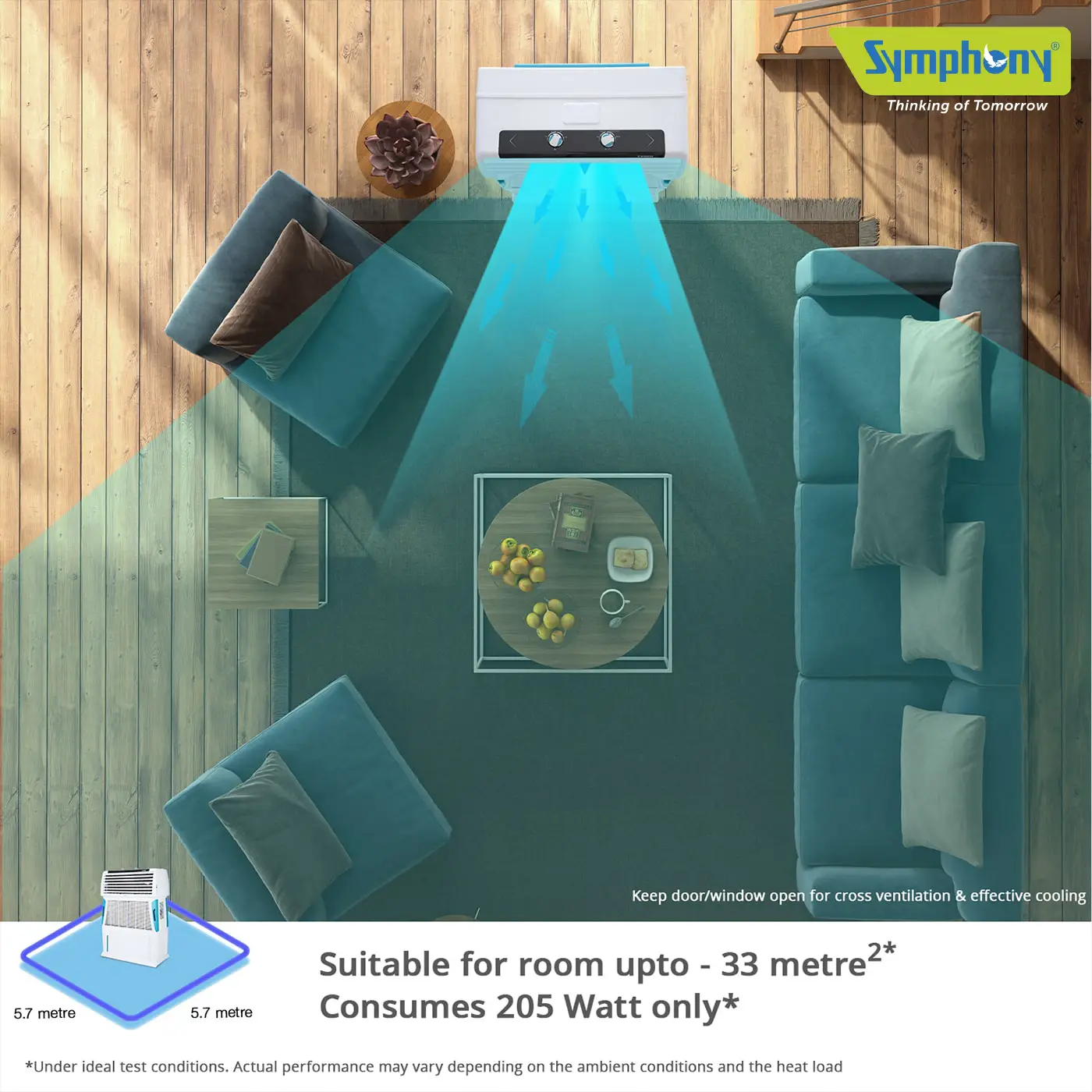 Desert Air Cooler Touch 80 (80-litres)