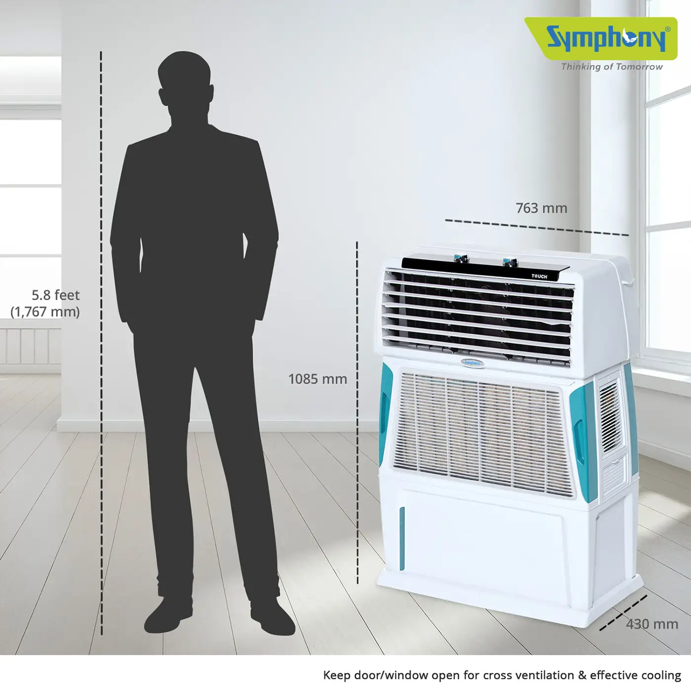 Desert Air Cooler Touch 80 (80-litres)