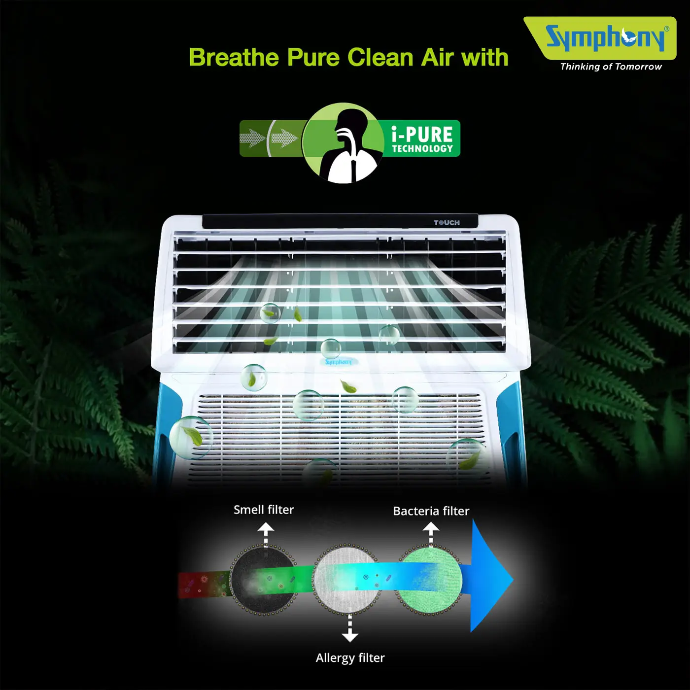 Touch 110 Desert Air Cooler 110-litres