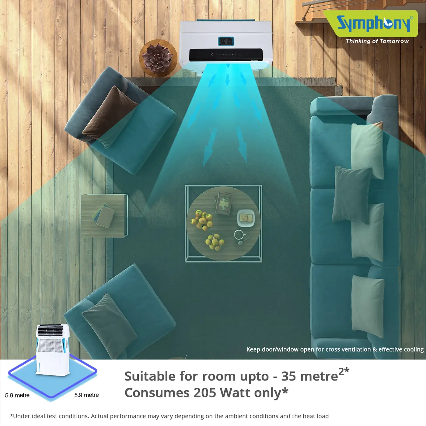 Touch 110 Desert Air Cooler 110-litres