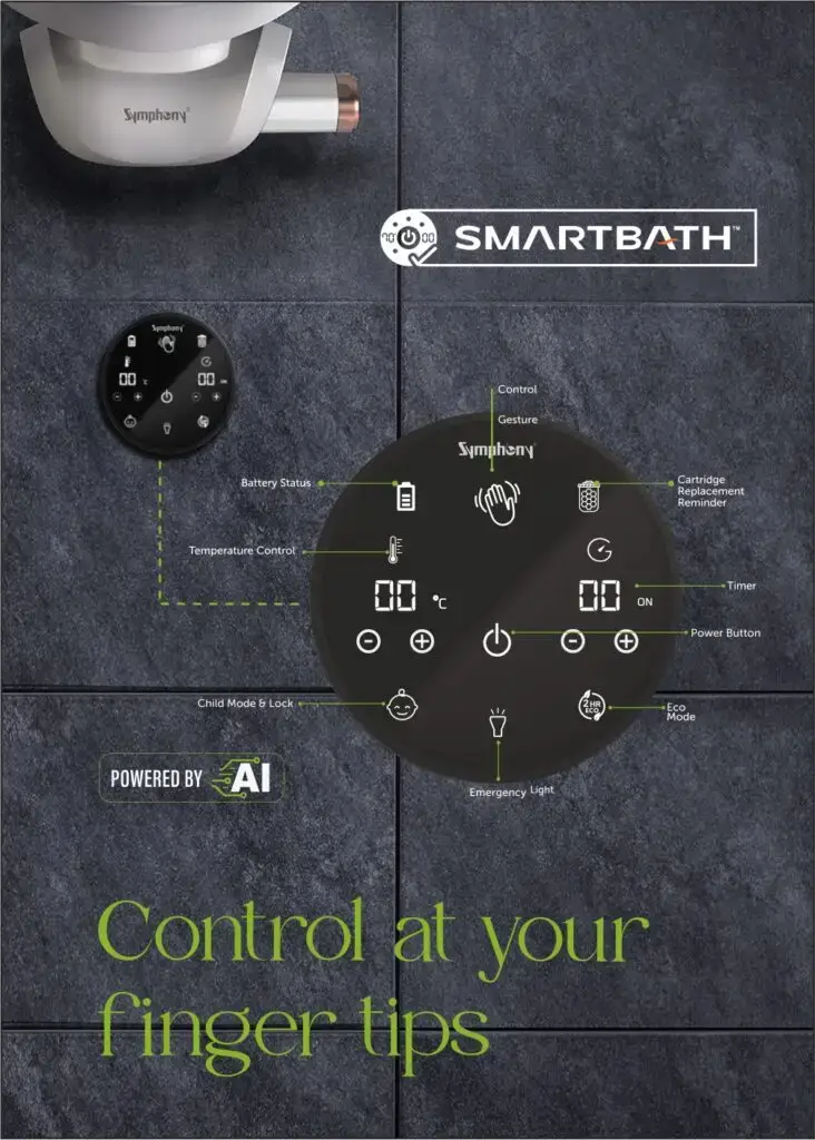 Symphony Water Heater Control at Finger Tips