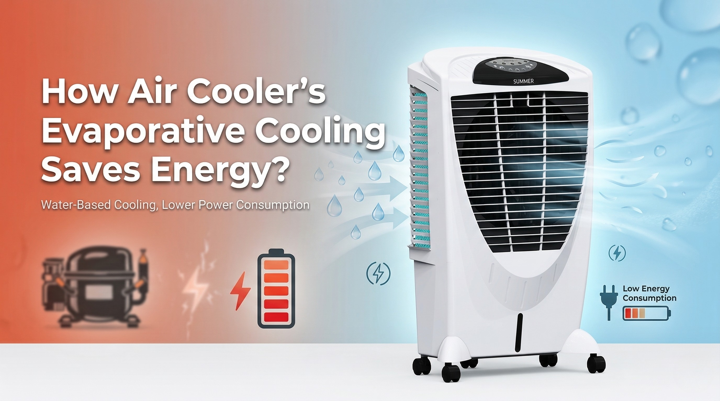 How Air Cooler’s Evaporative Cooling Saves Energy?