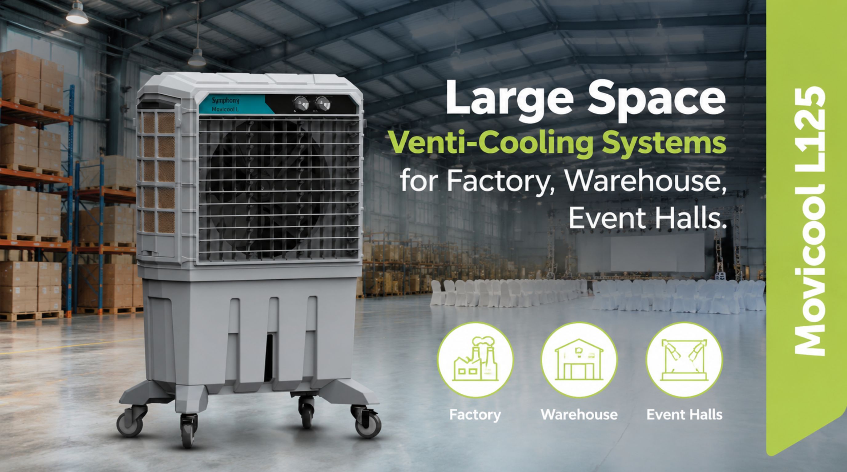 Large Space Venti Cooling Systems Factory Warehouse Event Halls
