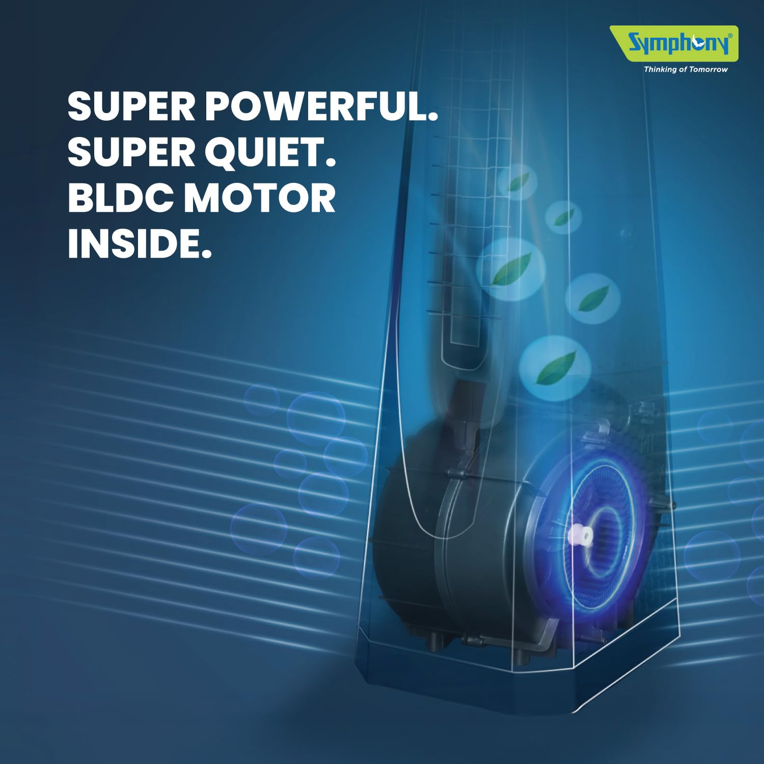 Symphony Surround B BLDC Bladeless Tower Fan For Room