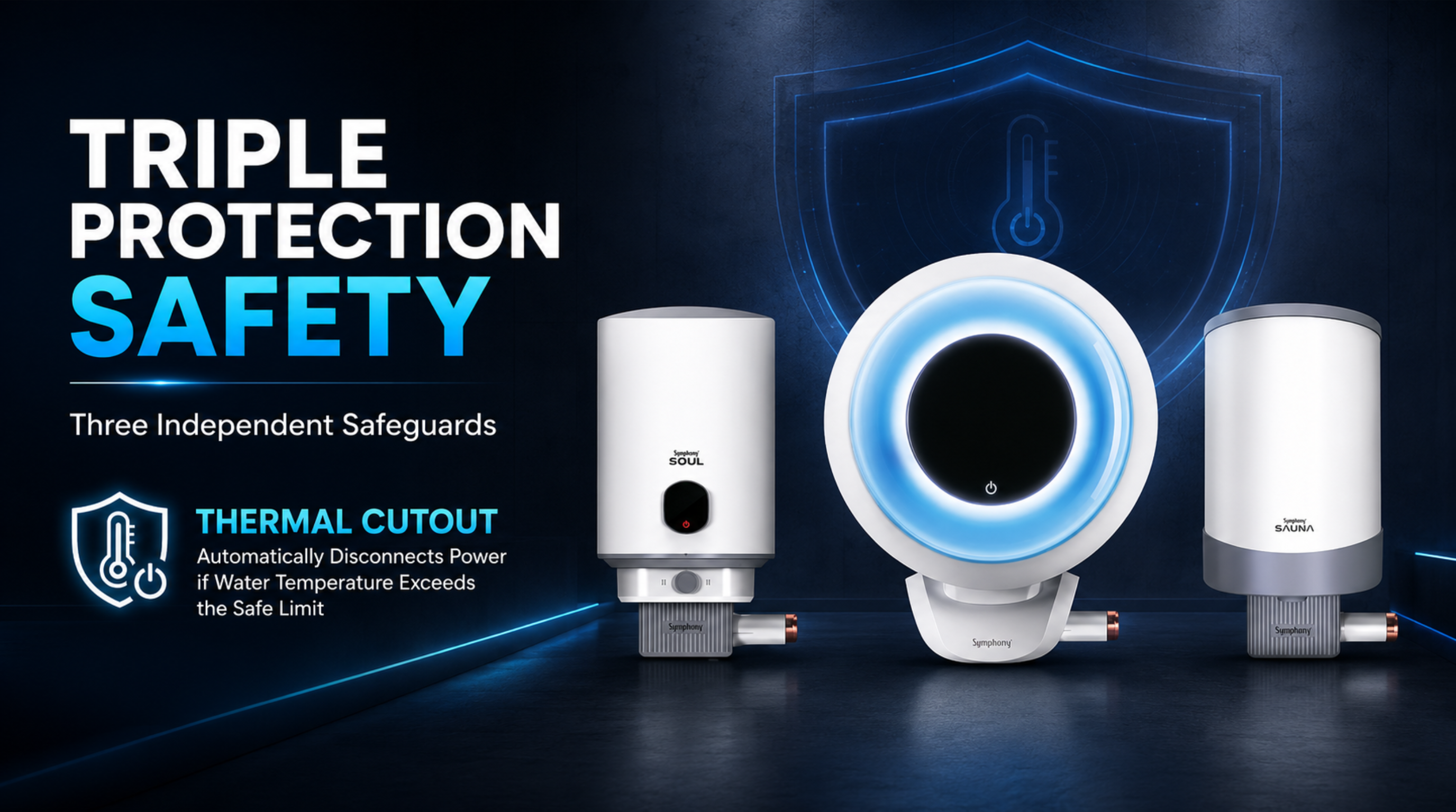 Geyser Triple Protection Safety: Three Independent Safeguards