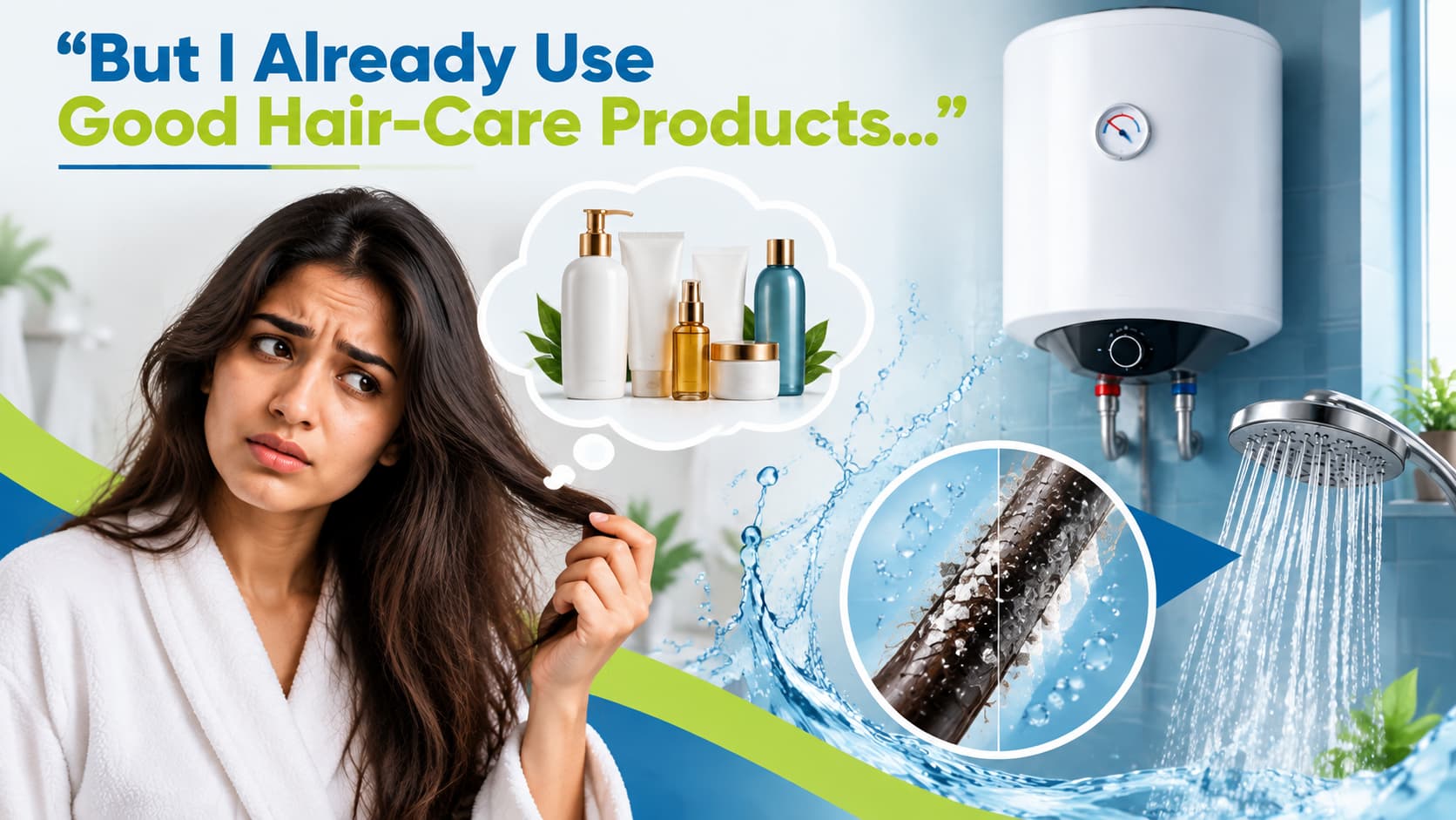 Hard water is contributing to dryness