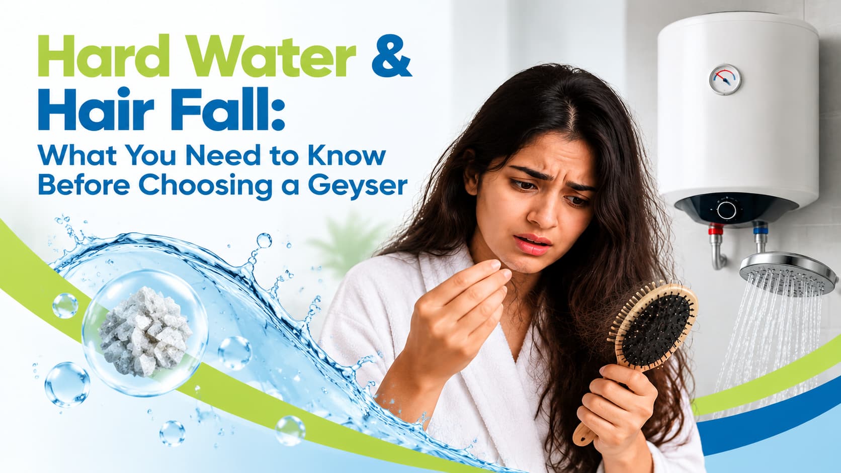 Hard Water & Hair Fall: What You Need to Know Before Choosing a Geyser
